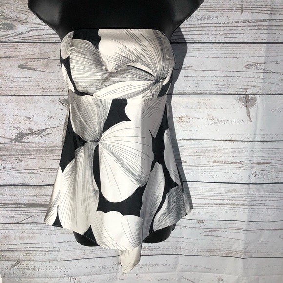 White House Black Market Tops - WHBM tie back strapless blouse